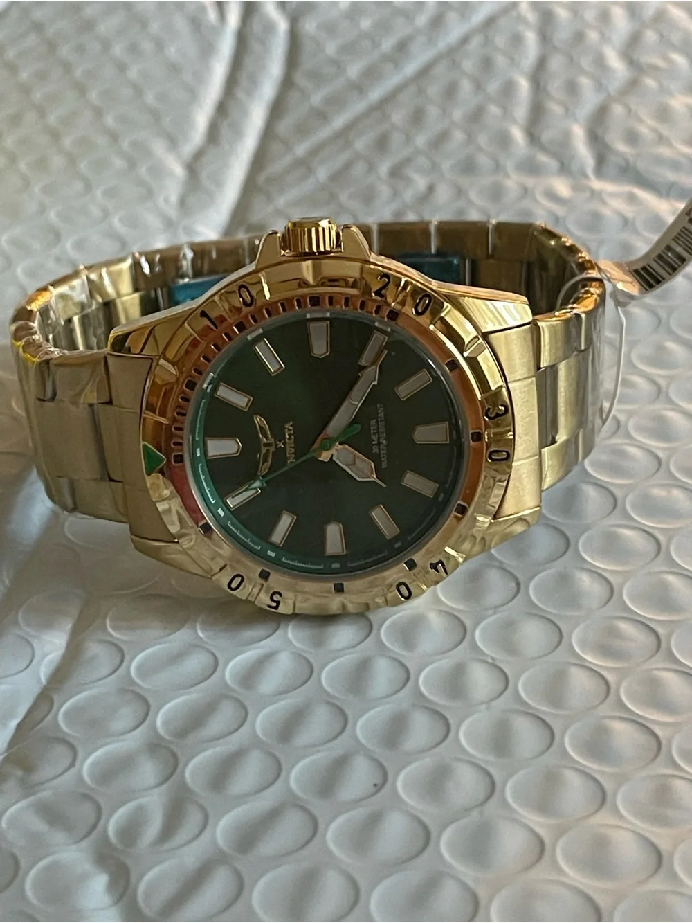 NEW Invicta Specialty I by Invicta Men's Watch - 42mm, Gold & green (69034)